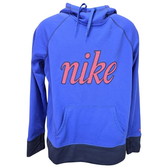 Nike Therma-Fit Womens Hoodie Large Blue - Picture 1 of 7